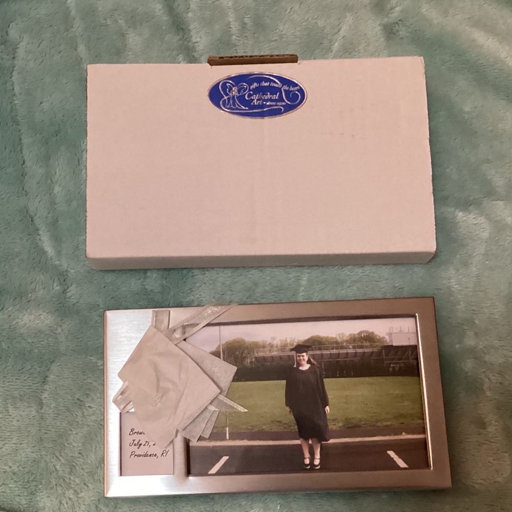 Silver Cathedral Art 4x6 Personalized Graduation 🧑‍🎓 Frame